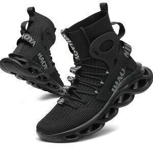 NWT Men’s Nihaoya Black Running Sneakers Size 41/9